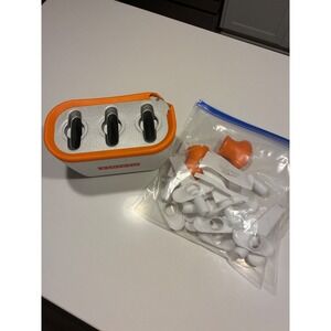 Zoku Quick Pop Maker Orange White Triple Ice Pop Mold Frozen Treat Maker
